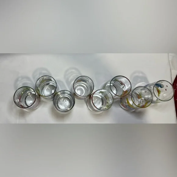 Vintage Smurf Glasses from 1982-1983, lot of 13 - Picture 3 of 16